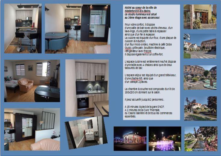 Charmant Studio Classe 3 Etoiles Au Coeur De Niederbronn-Les-Bains Εξωτερικό φωτογραφία